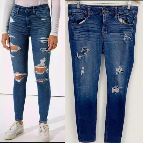 American Eagle Outfitters Denim - American Eagle distressed jeans Sz 12 Long